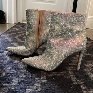 INC rhinestone booties